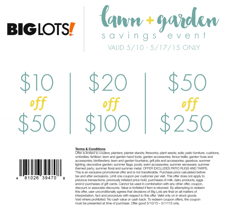 Big Lots Coupon Codes