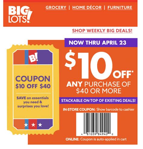 Big Lots May 2024 Coupons And Promo Codes