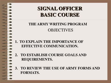 Complete Guide For Signal Officer Basic Course Success