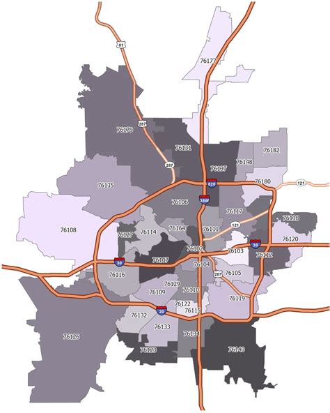 Ftw Zip Code Map