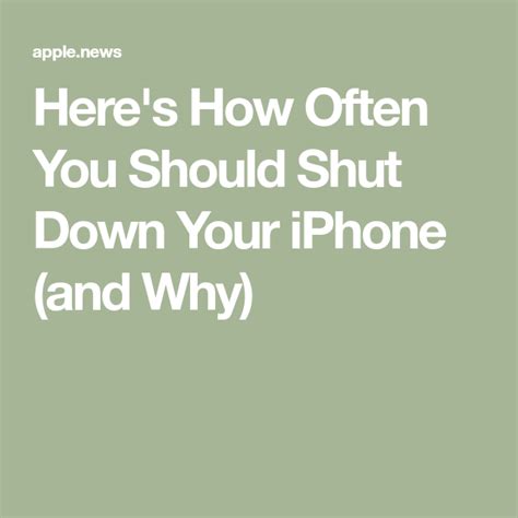 Here S How Often You Should Shut Down Your Iphone And Why Idrop News