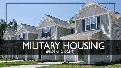 How Does Military Housing Work Pros Amp Cons