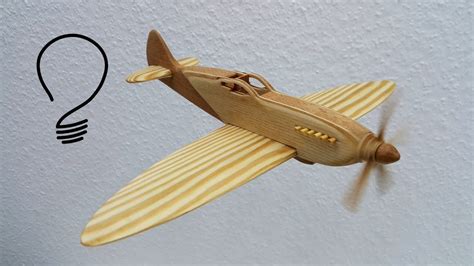 How To Make A Spitfire Fighter Aircraft Out Of Wood Youtube