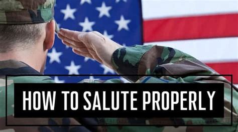 How To Salute Properly Veteran Com