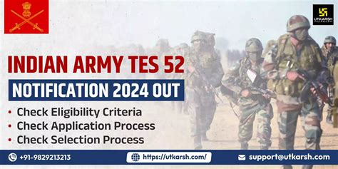 Indian Army Tes 52 Notification 2024 Out Apply Now