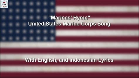 Marines Hymn United States Marine Song With Lyrics Youtube