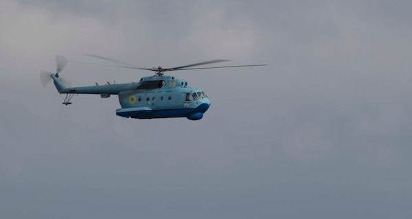 The Crash Of The Mil Mi 14 Helicopter In The Sea Of Japan And Russia Is